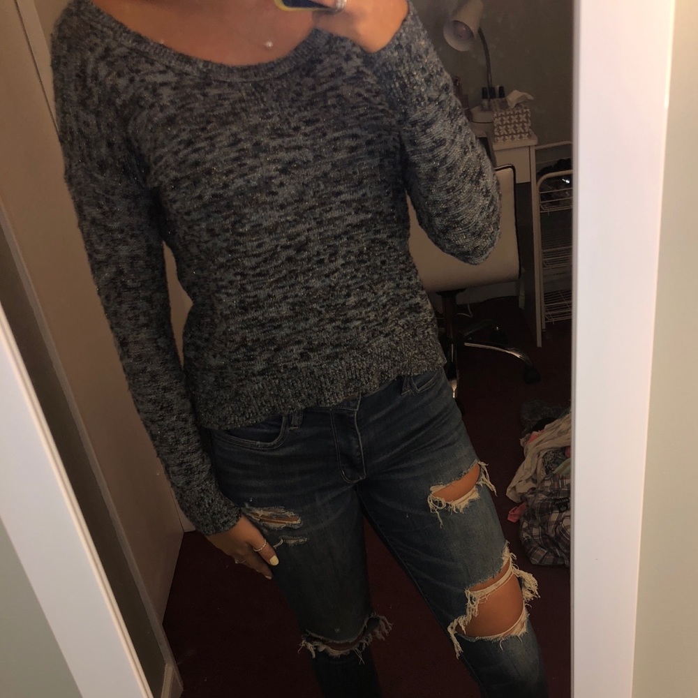 Small American Eagle navy blue sweater - Picture 2 of 4